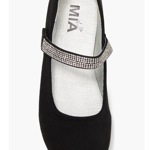 Mia Kids Rhinestone flats size 1Y - Picture 2 of 8